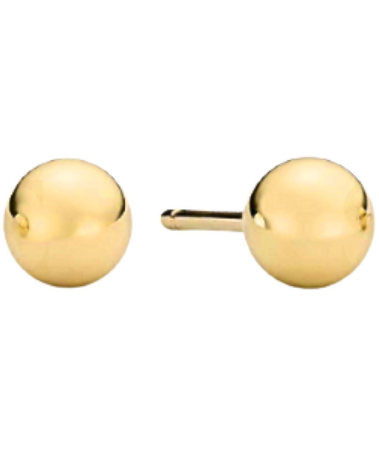 Złote kolczyki kulki 3 mm 333 – unisex, lekkie sztyfty.jpg